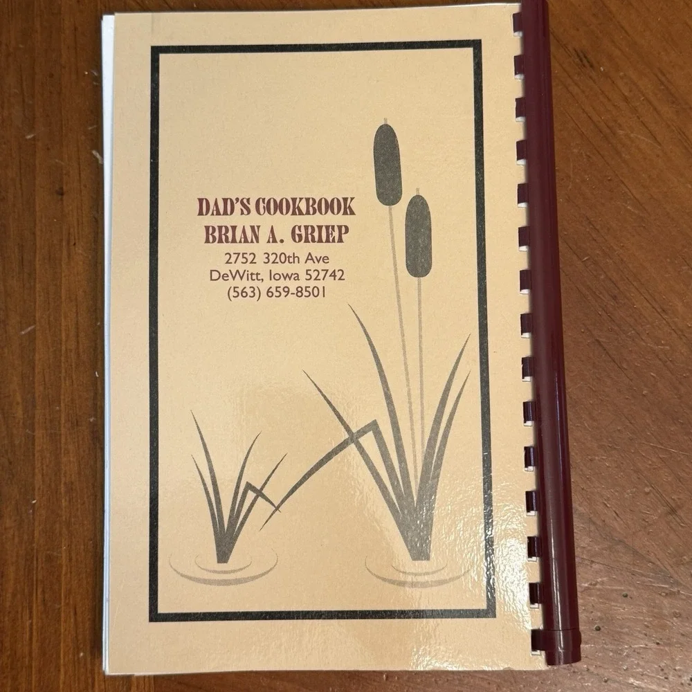 Dads Cookbook Wild Game Fish Recipes Dewitt Iowa